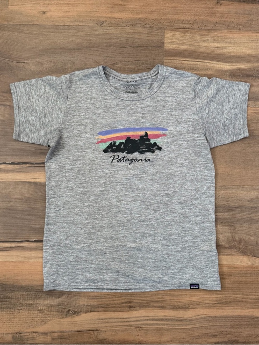 Patagonia Women's Capilene Cool Daily Graphic Tee - Grey - Size Medium